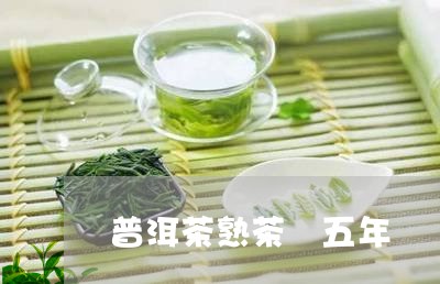 普洱茶熟茶 五年/2023041176140